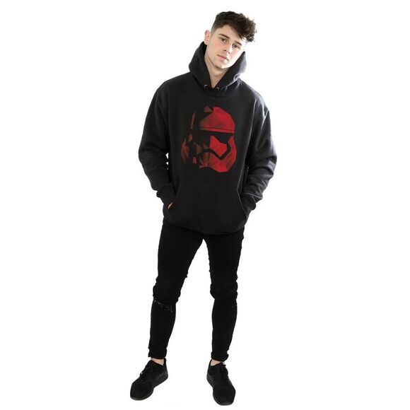 Star Wars: The Last Jedi Mens Stormtrooper Cubist Helmet Hoodie / Black